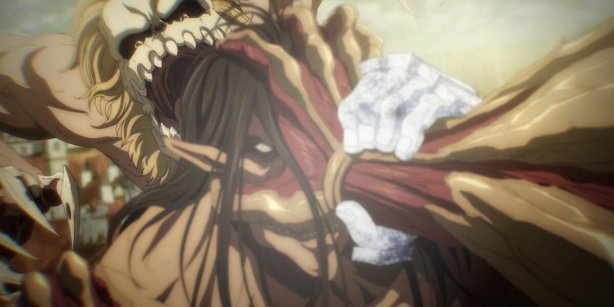 Eren Yeager berdiri sendiri di reruntuhan dunia pasca-Rumbling dalam Attack on Titan 2025