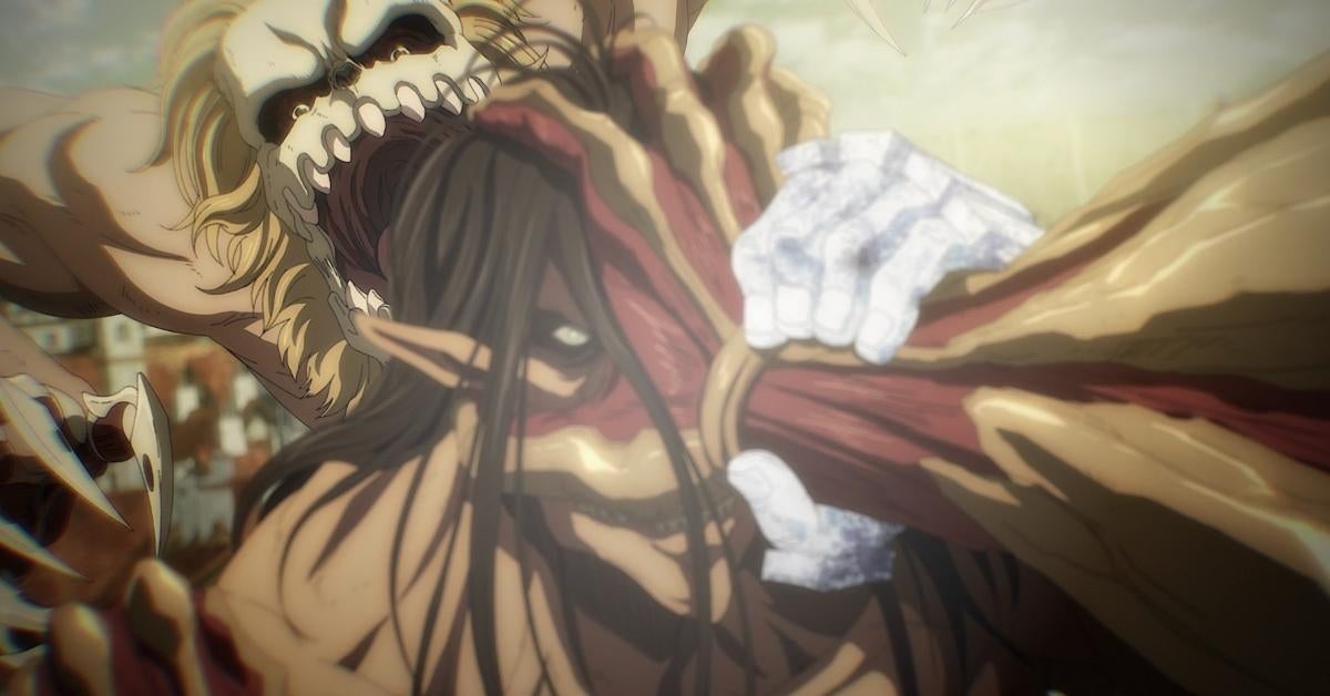 Eren Yeager berdiri sendiri di reruntuhan dunia pasca-Rumbling dalam Attack on Titan 2025