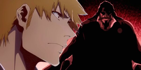 Ichigo Kurosaki mengayunkan pedang kembar di dunia gelap Shinjuku dalam BLEACH 2025 Final Arc