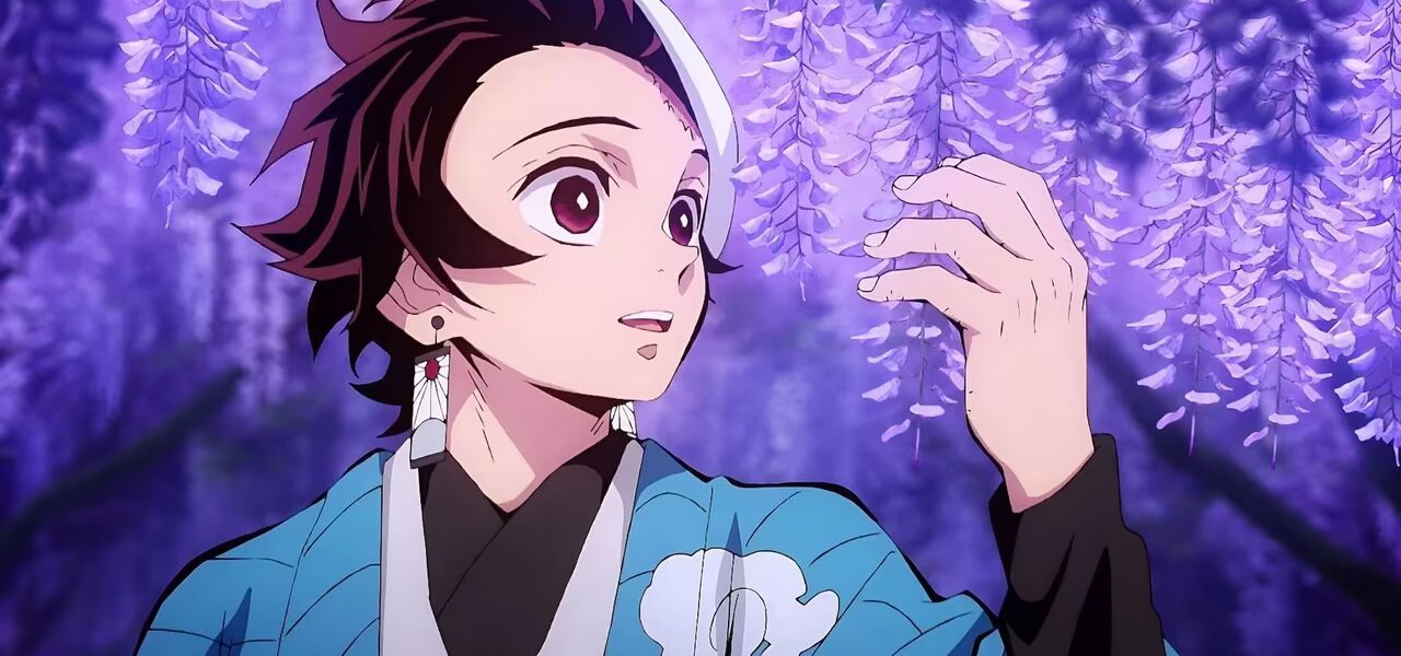 Tanjiro dan Hashira berdiri bersama dalam scene Demon Slayer Season 4