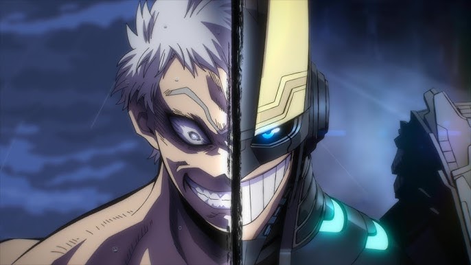 All Might berdiri di reruntuhan kota dalam poster anime movie 2025