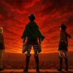 Kota pasca perang dalam Attack on Titan Spin-Off 2025 dengan suasana senja dan harapan baru