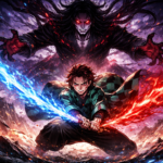 Tanjiro menghadapi Muzan dalam Demon Slayer Final Arc 2025 dengan aura api biru merah