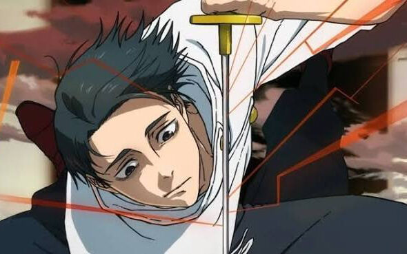 Ilustrasi anime misterius untuk Anime Trending 2026 dengan penyihir di jalan Tokyo pada malam hari.